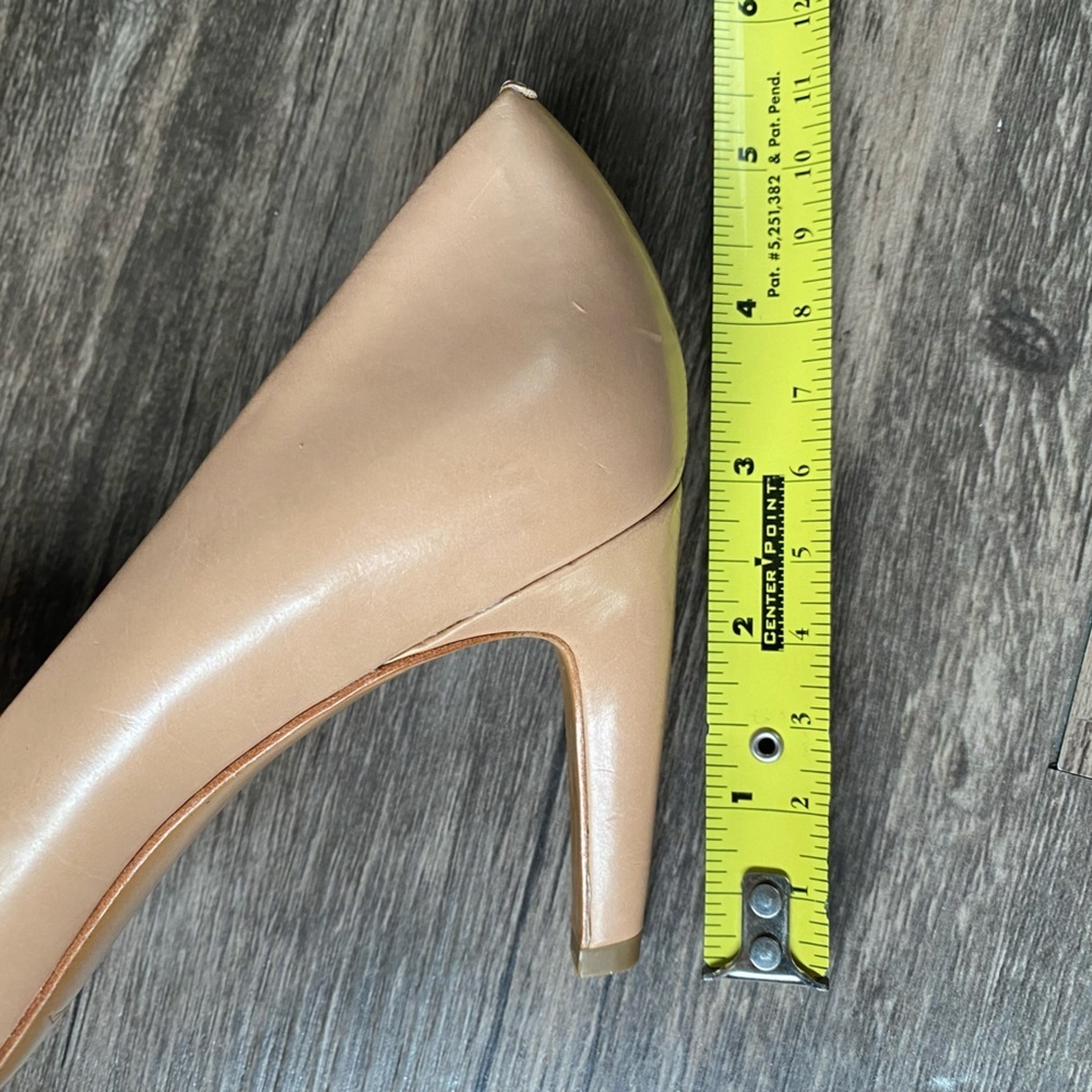 NEW Via Spiga Nude Beige Women’s leather Heels Size 5.5 - Picture 6 of 13